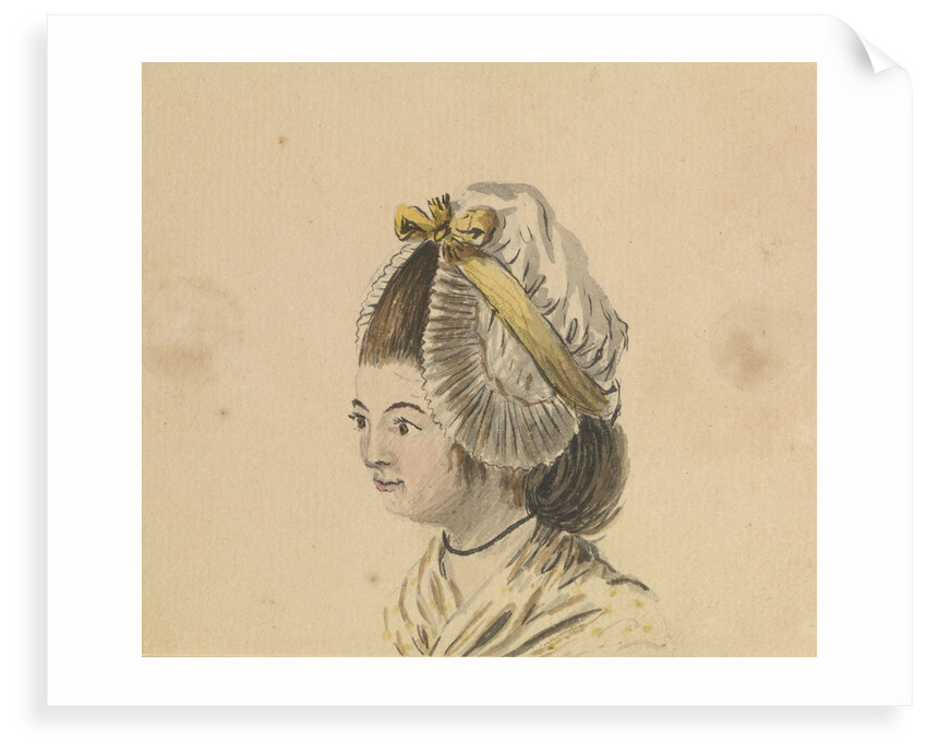 Head of a woman in a frilled cap by Gabriel Bray