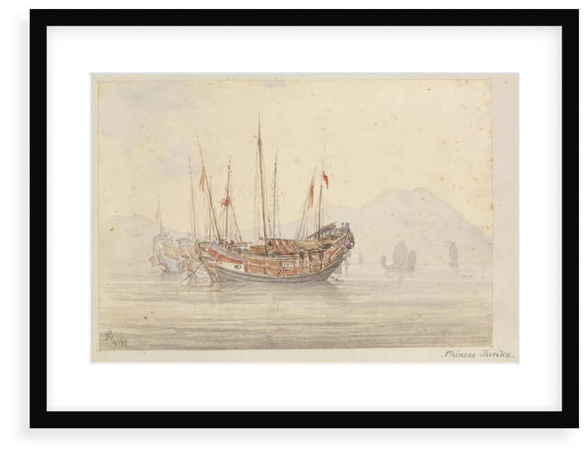 Chinese junks by James Henry Butt