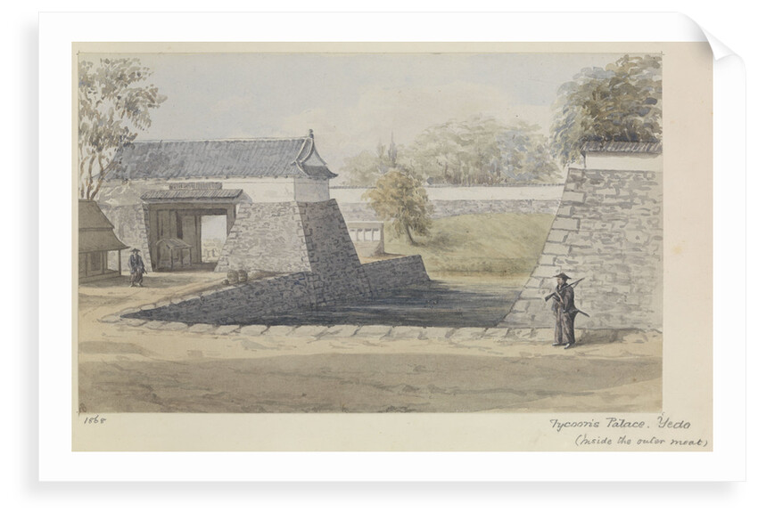 'Tycoon's Palace, Yedo (inside the outer moat)' [Tokyo, Japan] by James Henry Butt
