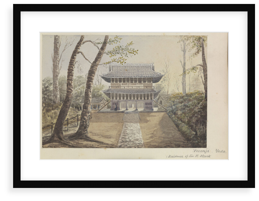 'Tozenji, Yedo. (Residence of Sir R. Alcock)' [Tokyo, Japan] by James Henry Butt