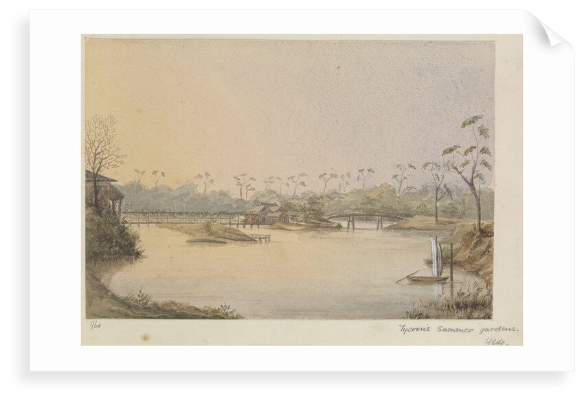'Tycoon's summer gardens, Yedo' [Tokyo, Japan] by James Henry Butt