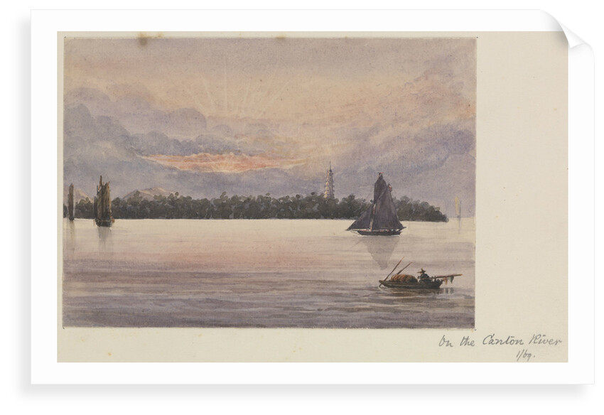 'On the Canton River' [Guangzhou, China] by James Henry Butt