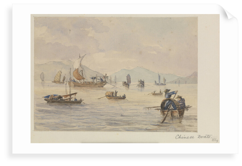 Chinese boats by James Henry Butt