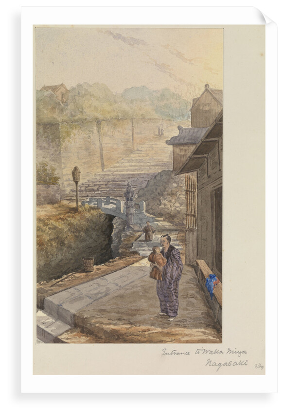 Entrance to Waka Miya, Nagasaki, Japan by James Henry Butt