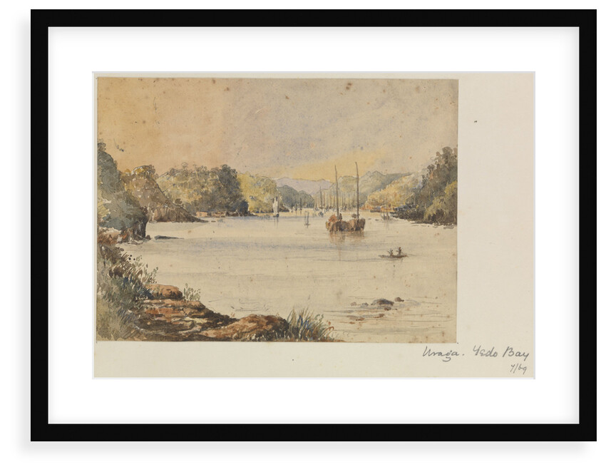 'Uraga, Yedo Bay' [Tokyo Bay, Japan] by James Henry Butt