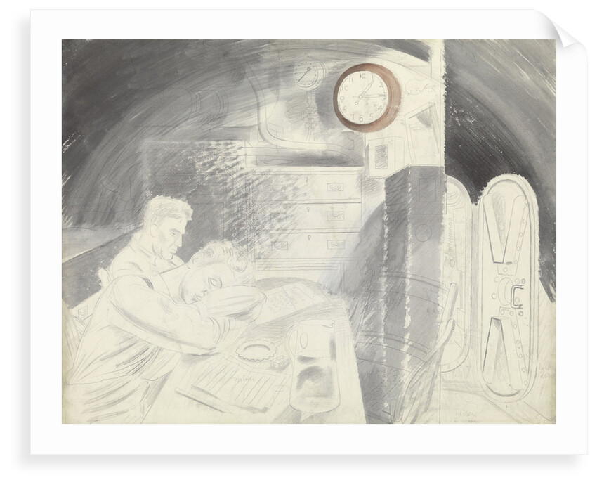 Submarine Series: The Ward Room by Eric Ravilious