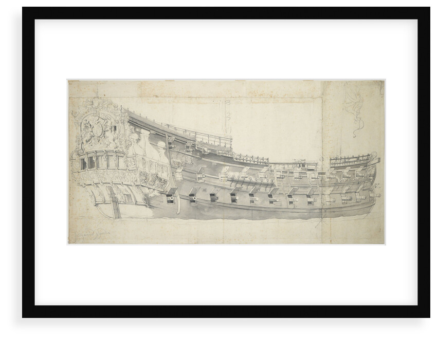 Portrait of the 'Plymouth' by Willem van de Velde the Elder
