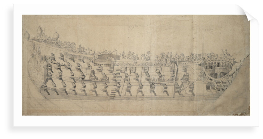 Portrait of the English ship 'Charles' by Willem van de Velde the Elder