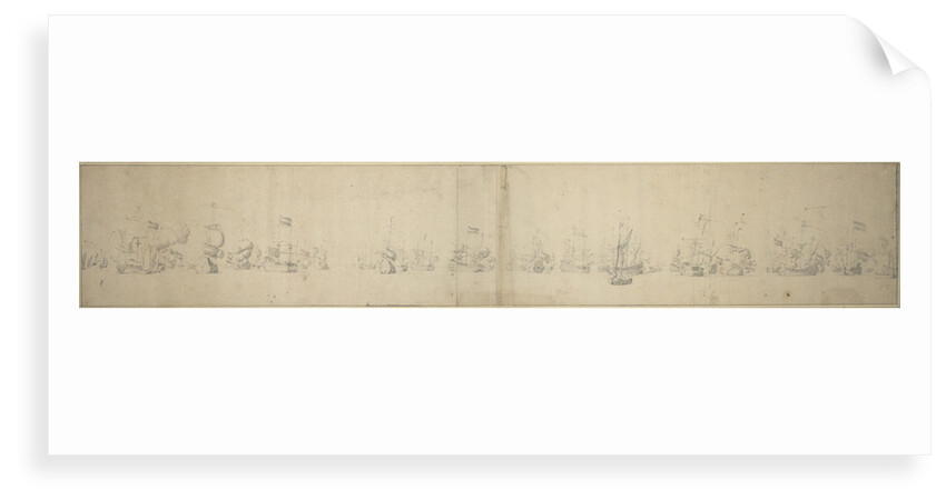 A Dutch Fleet getting under way circa 1665 by Willem van de Velde the Elder
