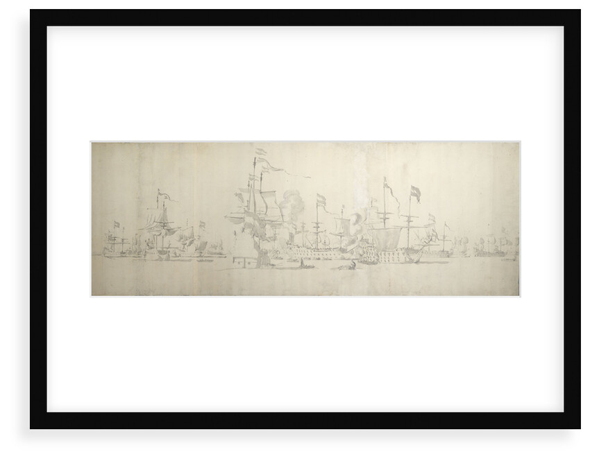 Dutch fleet off The Coast of Holland, November 1664 by Willem van de Velde the Elder
