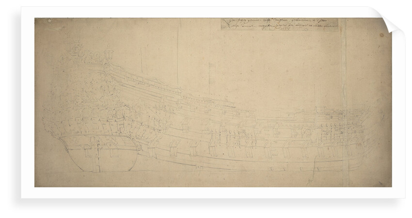 Portrait of the 'Westfriesland' by Willem Van de Velde the Younger