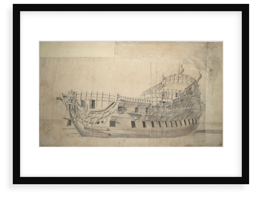 Portrait of the 'Lennox', 70 guns, built at Deptford in 1678 and rebuilt in 1701 by Willem van de Velde the Elder