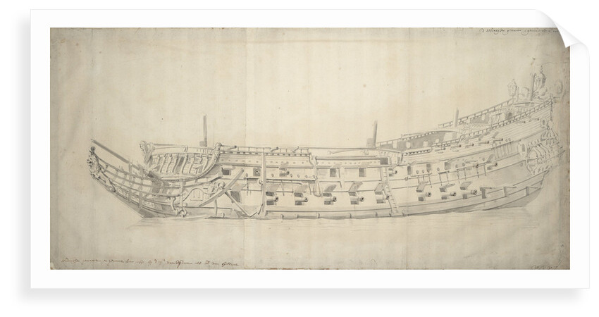 Portrait of the 'Eendracht' by Willem Van de Velde the Younger