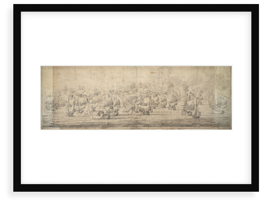 The Battle of Lowestoft, 3-13 June 1665 by Willem van de Velde the Elder
