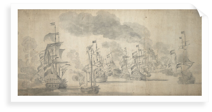 The Battle of Solebay, 28 May-7 June 1672 by Willem van de Velde the Elder