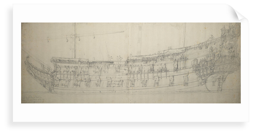 Portrait of the 'Eendracht' by Willem van de Velde the Elder