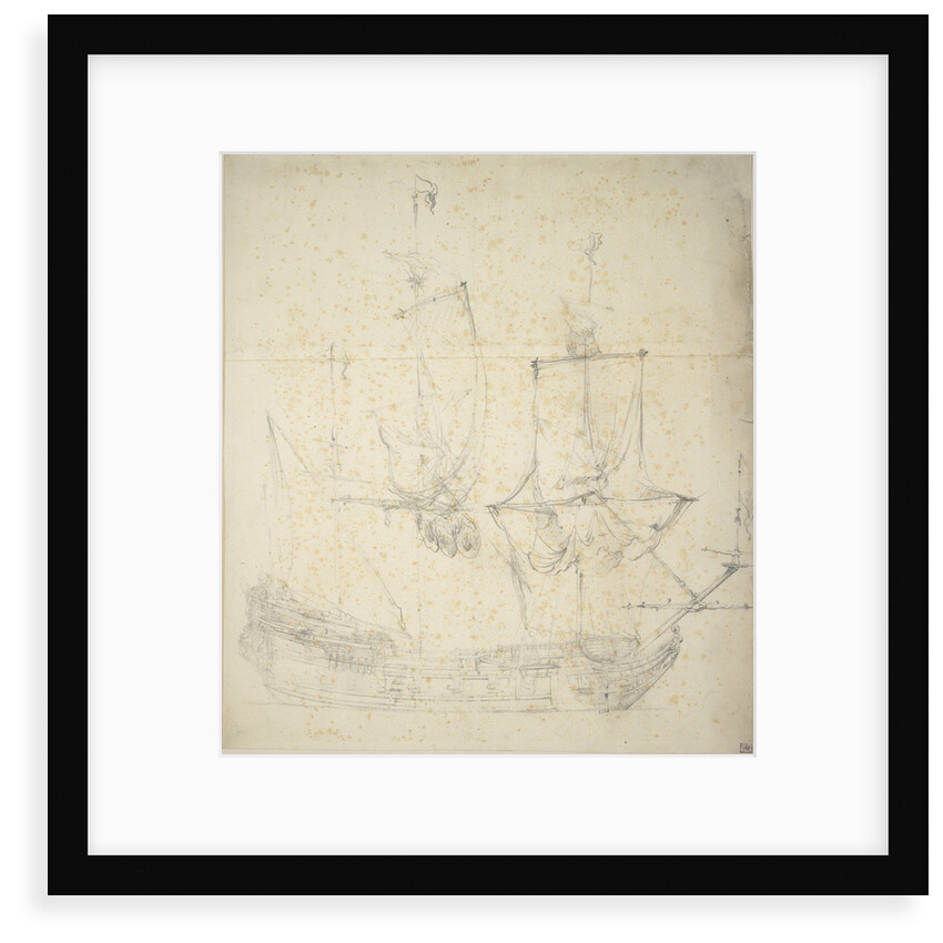 Portrait of a Dutch frigate by Willem van de Velde the Elder