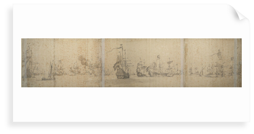 The Dutch fleet off the coast of Holland November 1664 by Willem van de Velde the Elder