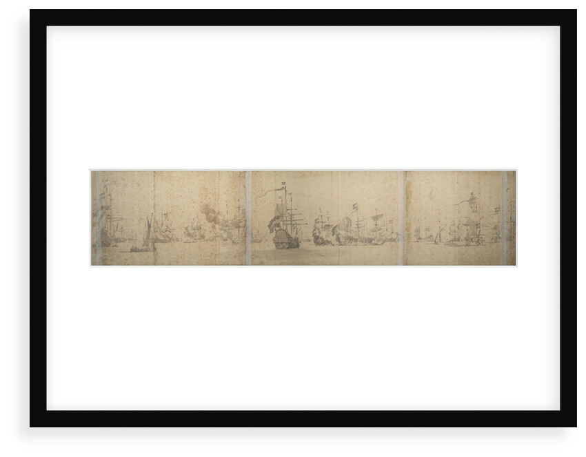 The Dutch fleet off the coast of Holland November 1664 by Willem van de Velde the Elder