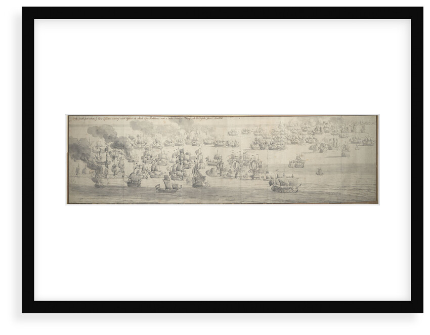 The Battle of the Texel (Kijkduin), 11[OS]/21 August 1673, fifth part by Willem van de Velde the Elder