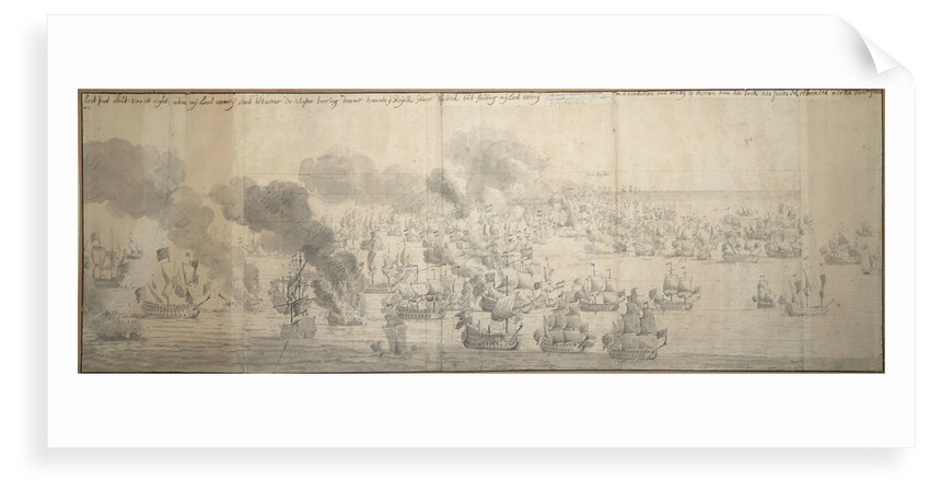 The Battle of the Texel (Kijkduin), 11/21 August 1673, seventh part by Willem van de Velde the Elder