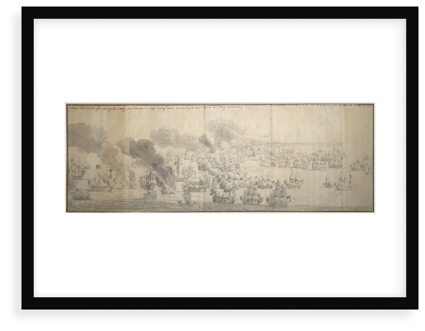 The Battle of the Texel (Kijkduin), 11/21 August 1673, seventh part by Willem van de Velde the Elder
