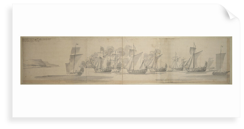 The passage of Mary of Modena from Calais to Dover, 21 November/1 December 1673 by Willem van de Velde the Elder