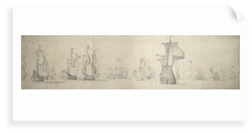 The Dutch fleet on its way to the Sound, trying to beat around the Skaw by Willem van de Velde the Elder