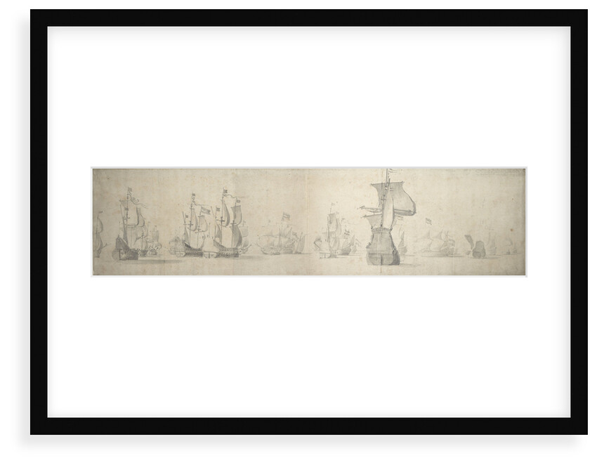 The Dutch fleet on its way to the Sound, trying to beat around the Skaw by Willem van de Velde the Elder