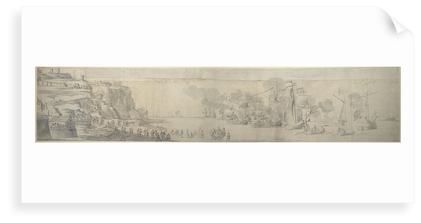 Mary of Modena landing at Dover, 21 November-1 December 1673 by Willem van de Velde the Elder
