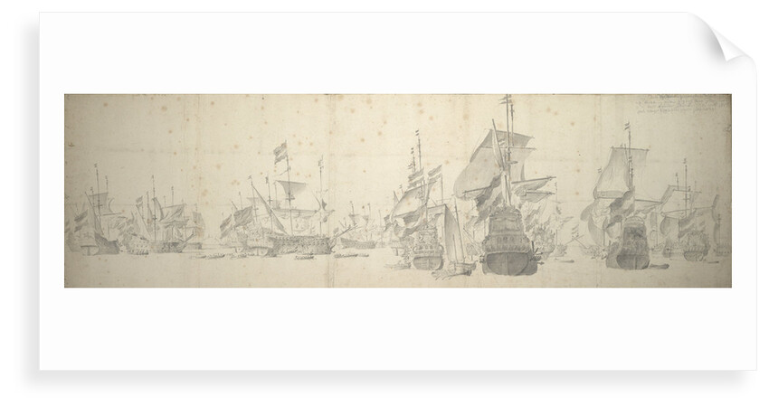 A council-of-war in the Dutch fleet off Terschelling, 7-17 October 1658 by Willem van de Velde the Elder