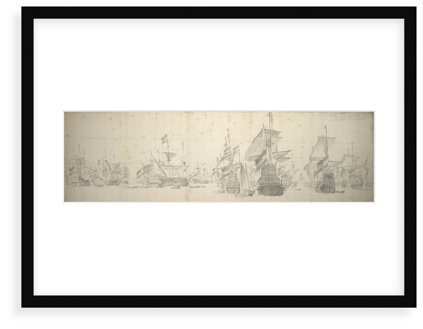 A council-of-war in the Dutch fleet off Terschelling, 7-17 October 1658 by Willem van de Velde the Elder