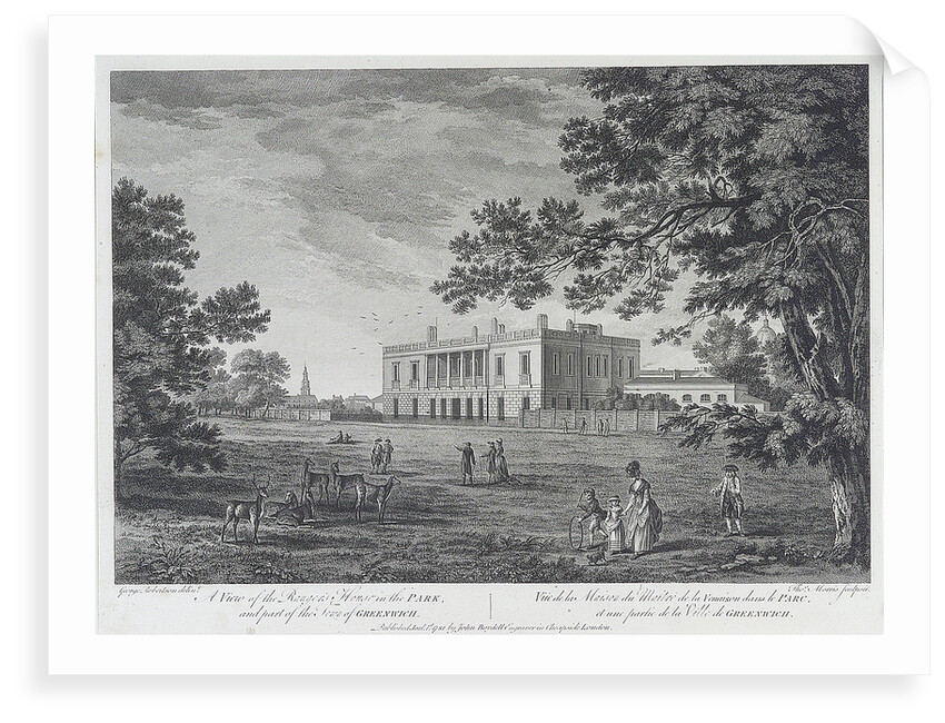 View of the Ranger's House in the Park and part of the town of Greenwich by George Robertson