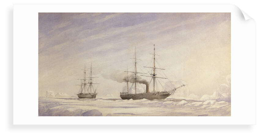 'Phoenix' and 'Breadalbane' in Melville Bay by Edward Augustus Inglefield
