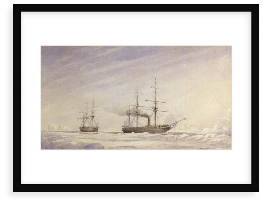 'Phoenix' and 'Breadalbane' in Melville Bay by Edward Augustus Inglefield