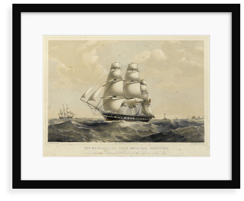 The East Indiaman 'Madagascar' by Thomas Goldsworth Dutton