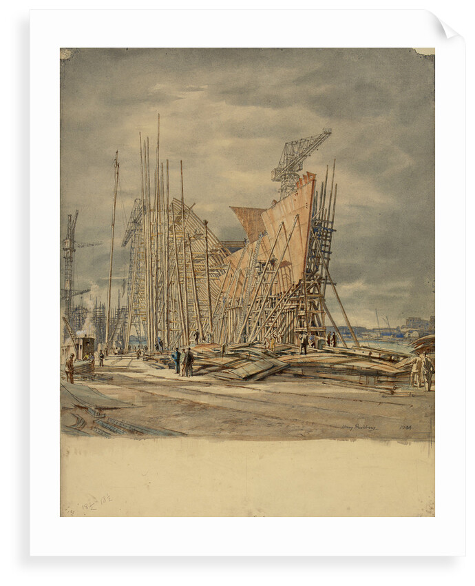 Shipbuilding by Henry Rushbury