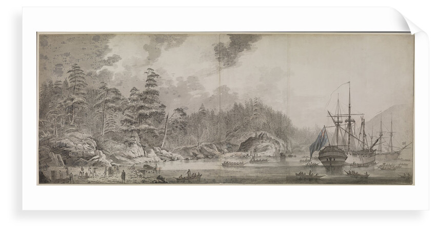 'Resolution' and 'Discovery' in Ship Cove, Nootka Sound by John Webber