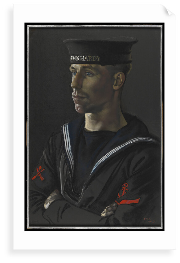 Portrait of Leading Seaman Dove of HMS 'Hardy', 1940 by Eric H. Kennington