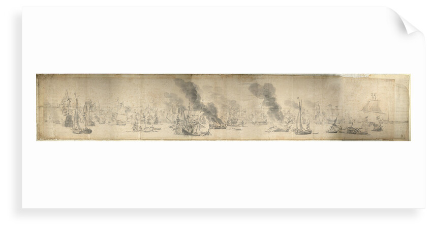 The Battle of the Sound, 29 October 1658 by Willem van de Velde the Elder