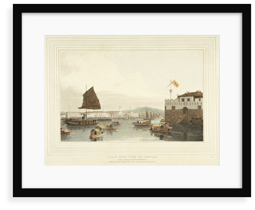 South west view of Canton by Thomas Daniell
