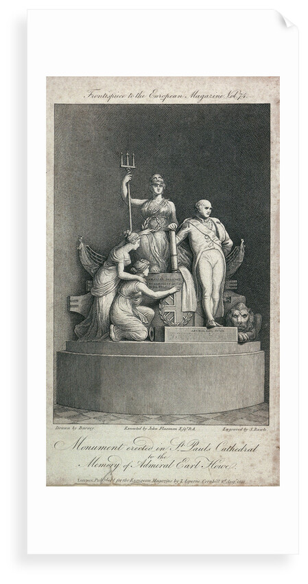 Monument erected in St Paul's Cathedral to the memory of Admiral Earl Howe by Burney