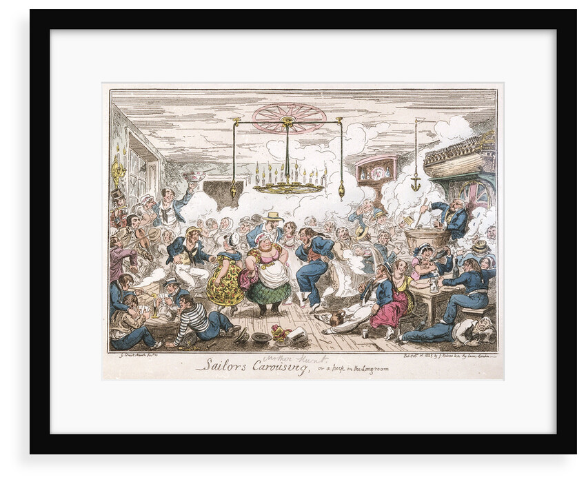 Sailors carousing, or a peep in the long room by George Cruikshank