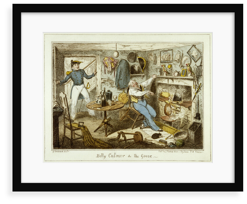 Billy Culmer & The Goose by George Cruikshank