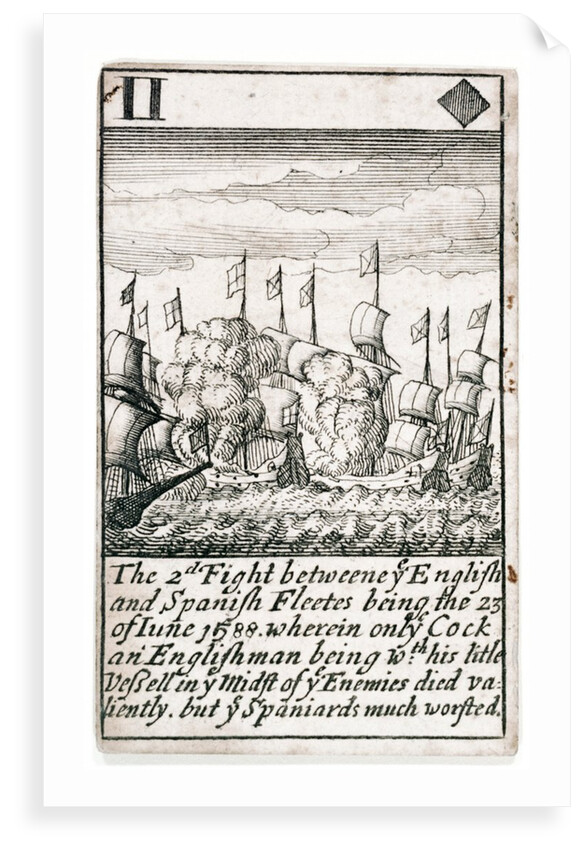 1588 Armada Playing Cards, II of Diamonds by unknown