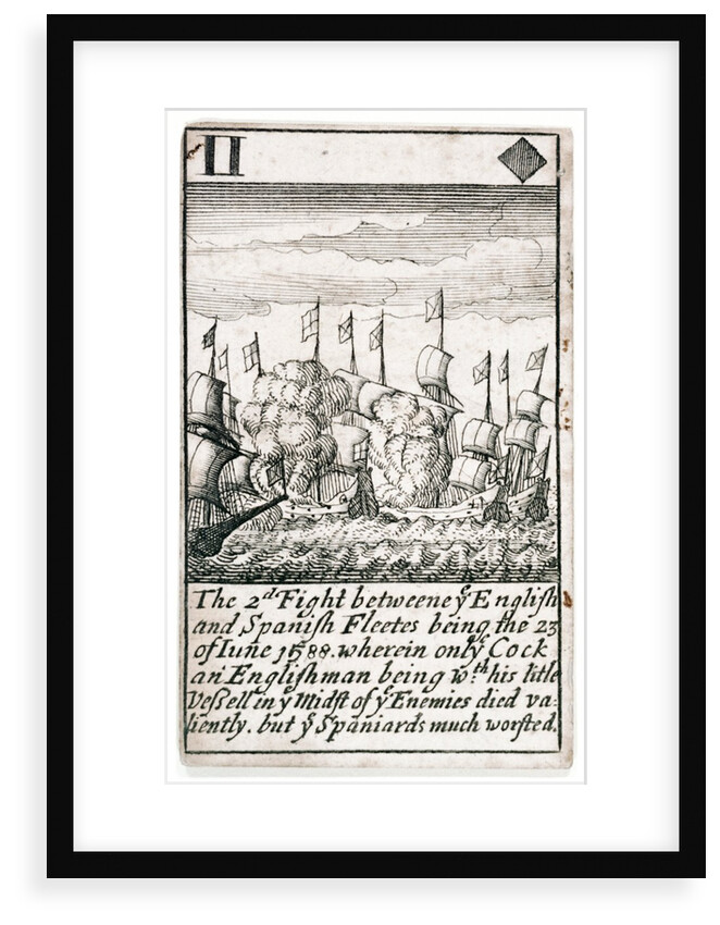 1588 Armada Playing Cards, II of Diamonds by unknown