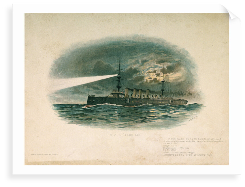 HMS 'Terrible' (Br, 1897) by W.S. Tomkin