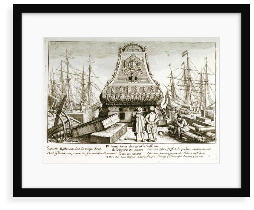 Plusieurs fortes des grandz vaisseaux desseignez en diuers lieux au naturel. Plate 1 'Grands vaisseau by Wenceslaus Hollar
