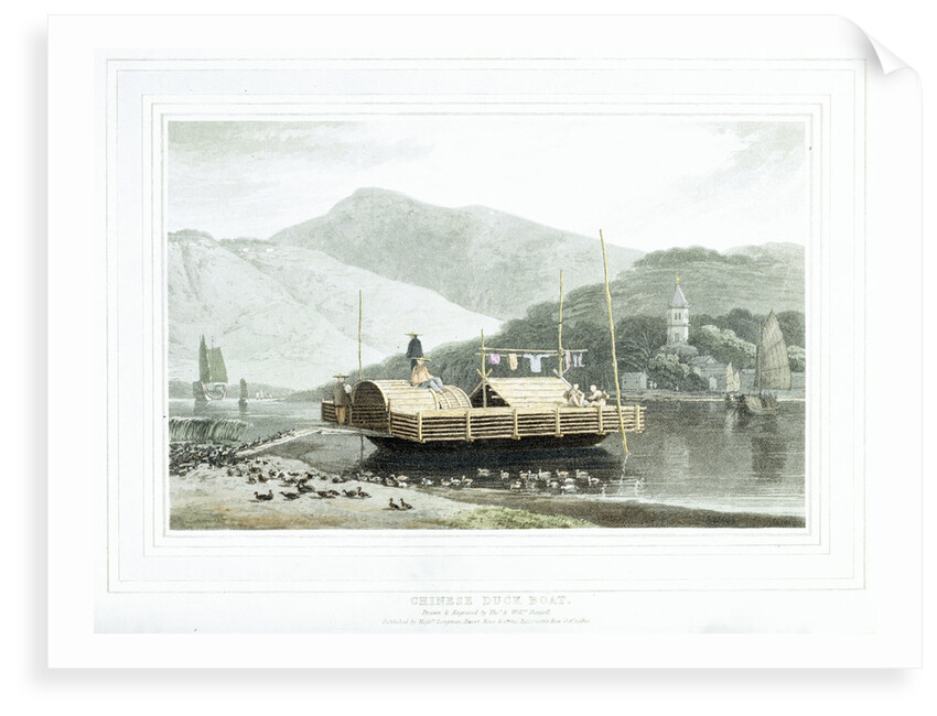 Chinese duck boat by Thomas Daniell