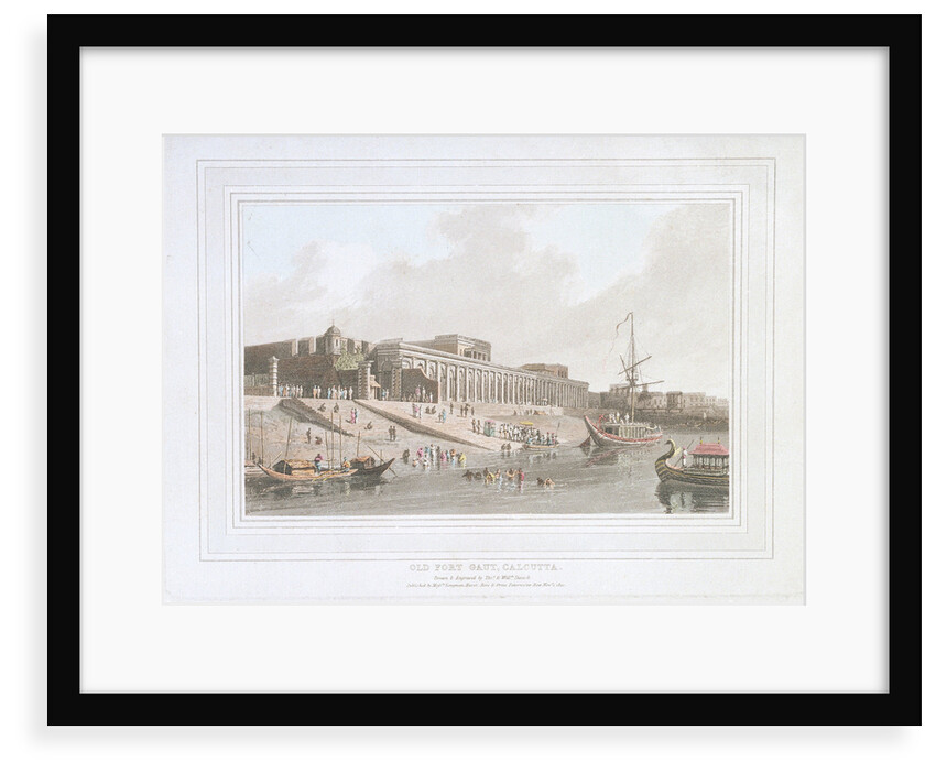 Old Fort Gaut, Calcutta, India by Thomas Daniell